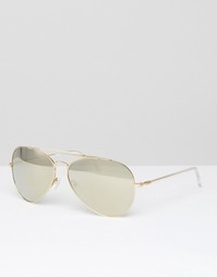 Солнцезащитные очки-авиаторы CK Jeans - Золотой Calvin Klein