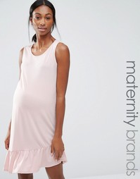 Цельнокройное платье для беременных без рукавов Bluebelle Maternity