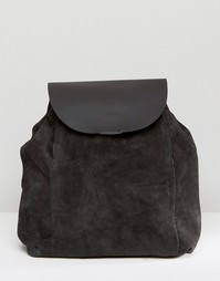 Замшевый рюкзак Pieces - Черный