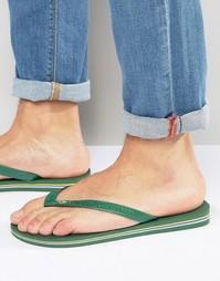 Бразильские шлепанцы Havaianas - Зеленый