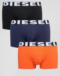 3 боксеров‑брифов с логотипом на поясе Diesel - Мульти