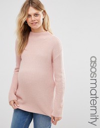 Джемпер с высоким воротом для беременных ASOS Maternity - Blush