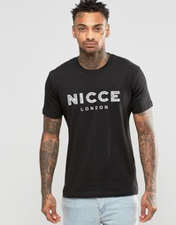 Футболка с вышитым логотипом Nicce London - Черный