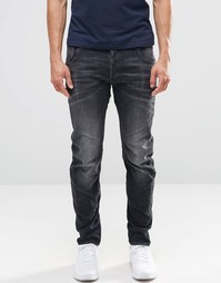 G-Star Arc 3D Slim Jeans in Washed Grey - Темный состаренный