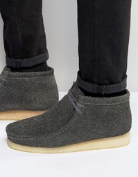 Ботинки Clarks Originals Wooly Wallabee - Серый