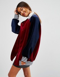 Бархатная куртка-пилот ASOS - Мульти