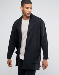 Легкая трикотажная куртка в стиле oversize c необработанными краями AS Asos