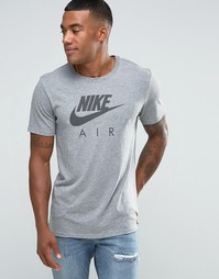 Серая футболка с принтом Nike Air 805220-091 - Серый