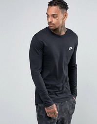 Черный лонгслив Nike 804413-010 - Черный