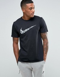 Nike Swoosh T-Shirt In Black 804953-010 - Черный