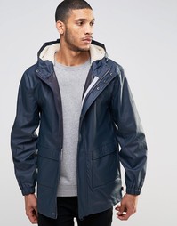 Куртка-дождевик с капюшоном на подкладке борг Bellfield - Темно-синий