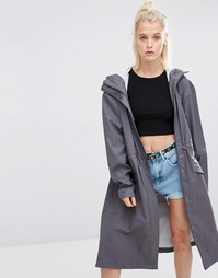 Удлиненная куртка Rains Noon - Smoke