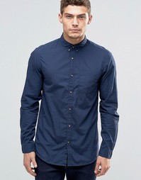 Рубашка на пуговицах с карманом Jack &amp; Jones - Темно-синий