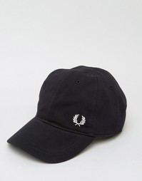 Бейсболка из ткани пике с логотипом Fred Perry - Черный