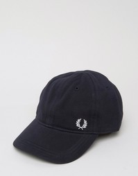 Бейсболка из ткани пике с логотипом Fred Perry - Темно-синий