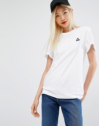 Футболка с отделкой в рубчик Le Coq Sportif - Белый