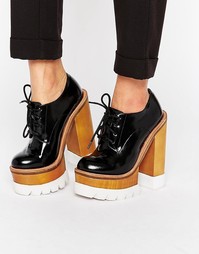 Массивные туфли на каблуке и платформе Jeffrey Campbell