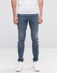 Синие джинсы скинни ASOS - Умеренный синий