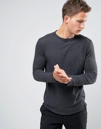 Лонгслив для высоких с необработанным краем Selected Homme - Цвет икры