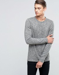 Esprit Slubby Crew Neck Jumper - Зеленый хаки