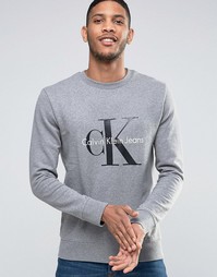 Свитшот в стиле 90‑х Calvin Klein Jeans - Серый вереск