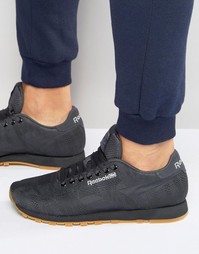 Жаккардовые кроссовки Reebok Classic - Черный