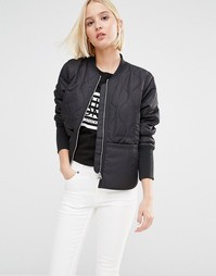 Стеганая куртка-пилот Cheap Monday - Черный