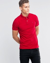 Поло с логотипом Tommy Hilfiger Denim - Красный