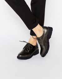 Туфли на толстой подошве со шнуровкой Blink - Gunmetal