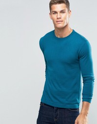 Джемпер с круглым вырезом United Colors of Benetton - Petrol 1m8