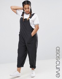 Мягкий комбинезон свободного кроя ASOS CURVE - Черный