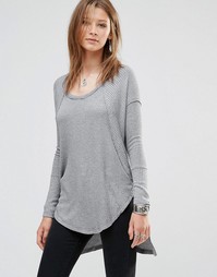 Серый топ Free People Thermal Ventura - Вереск-серый