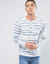 Jack and Jones Premium Grandad T-Shirt - Синий