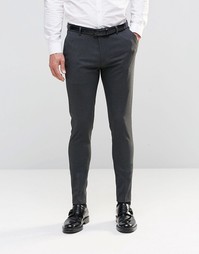 Супероблегающие брюки ASOS - Угольный