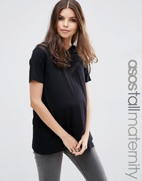 Топ для беременных с отделкой ASOS Maternity TALL - Черный