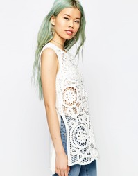 Топ кроше ASOS Premium - Белый