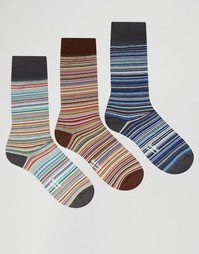 Подарочный набор с 3 парами носков Paul Smith - Мульти