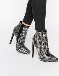 Ботильоны с острым носом и заклепками Jeffrey Campbell Gauntlet