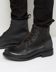 Кожаные ботинки на шнуровке G-Star Myrow - Черный