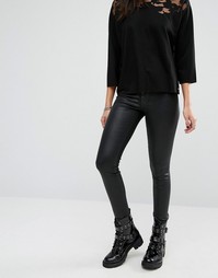 Супероблегающие джинсы с завышенной талией и покрытием Diesel Skinzee