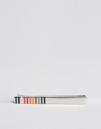 Зажим для галстука с полосками Paul Smith - Серебряный