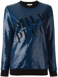 толстовка с пайетками  Emilio Pucci