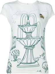 топ с принтом 'Victorian Garden' Dolce &amp; Gabbana