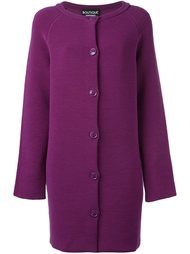 однобортное пальто  Boutique Moschino