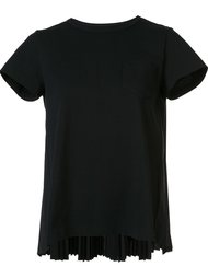 футболка с плиссировками сзади Sacai