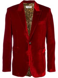 бархатный пиджак-смокнг Saint Laurent