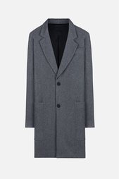 пальто на две пуговицы с прямоугольными лацканами Ami Alexandre Mattiussi