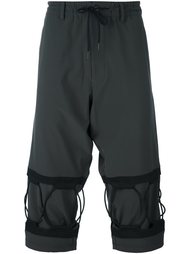 укороченные брюки со шнуровкой Y-3