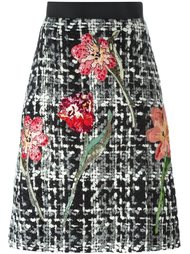 юбка-букле с цветочным мотивом Dolce &amp; Gabbana
