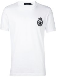 футболка с заплаткой в виде короны и пчелы  Dolce &amp; Gabbana